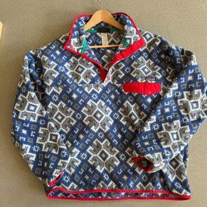Patagonia Blue Aztec Print Men's Synchilla® Snap-T® Fleece Pullover
